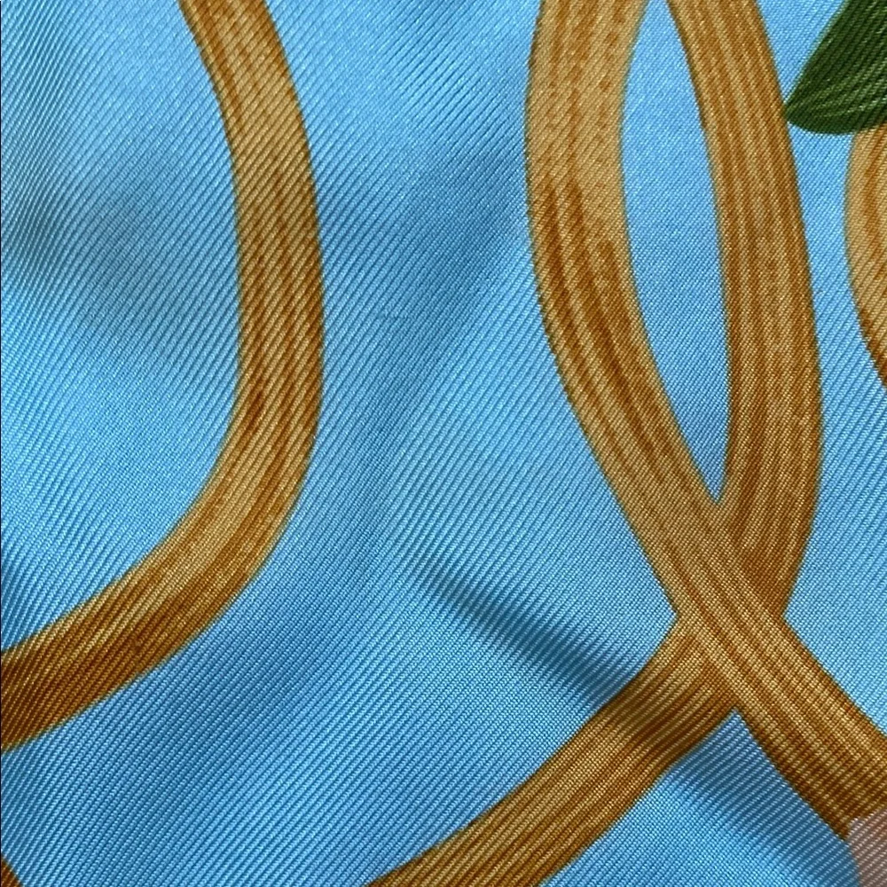 Dior Blue and Gold Scarf